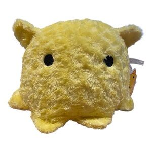 ICHI Curly Mendako UFO Yellow 15” Octopus Plush Round One Exclusive w/ Tags